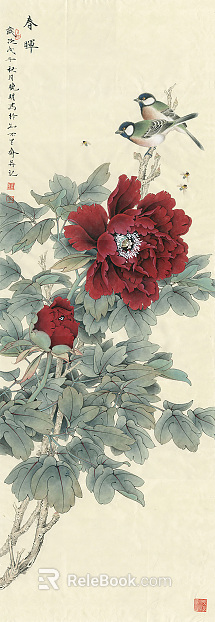 New Chinese Decorative Painting texture