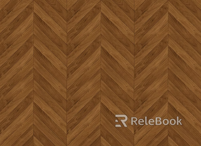 Wood Flooring Fish Bone with Milk Tea texture