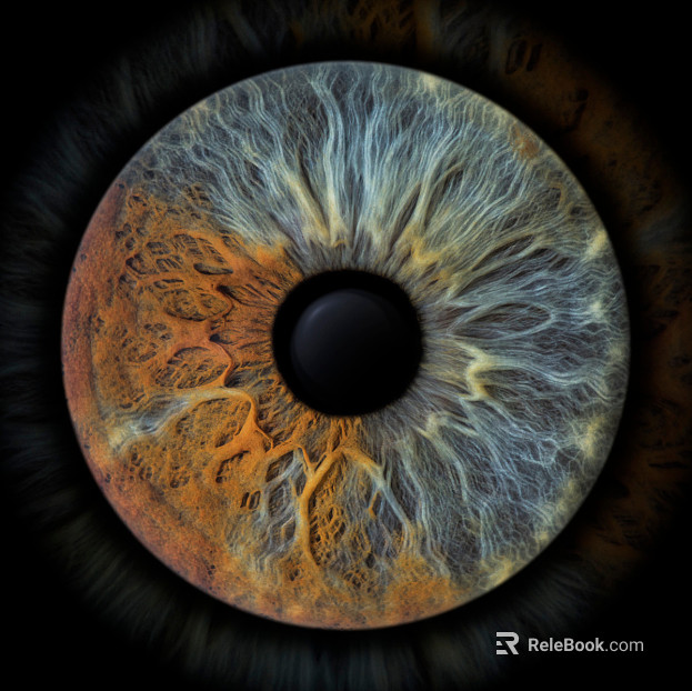 iris pupil eye facial features texture