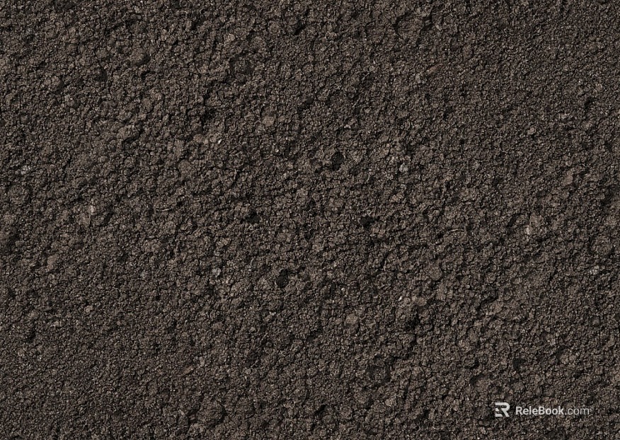 Dark brown soil outdoor ground texture
