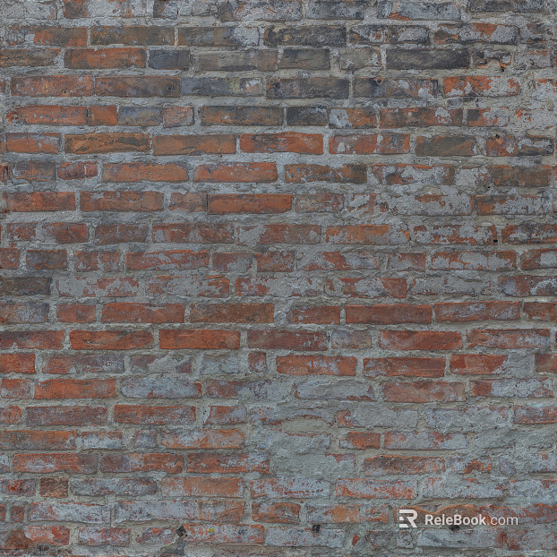Brick wall Post-war wind red brick cement wall seamless texture