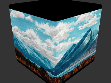 Landscape Painting PBR texture (ID:ffach107781)