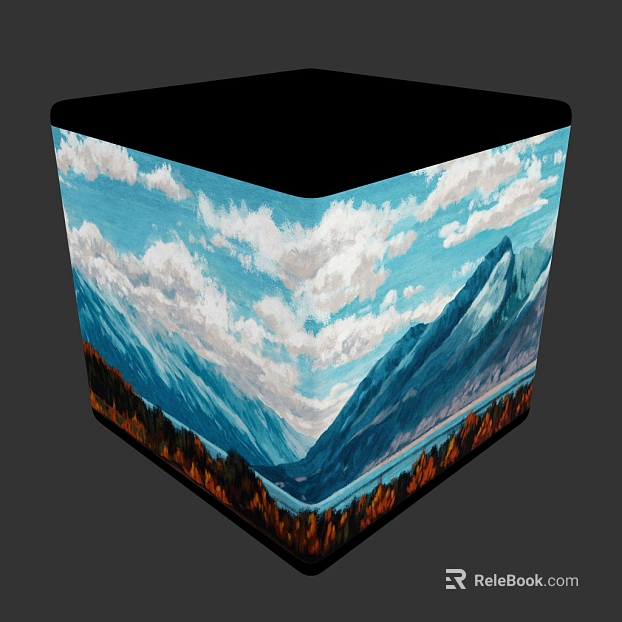 Landscape Painting PBR texture