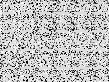 Black and white geometric dot pattern wall wallpaper 3d model