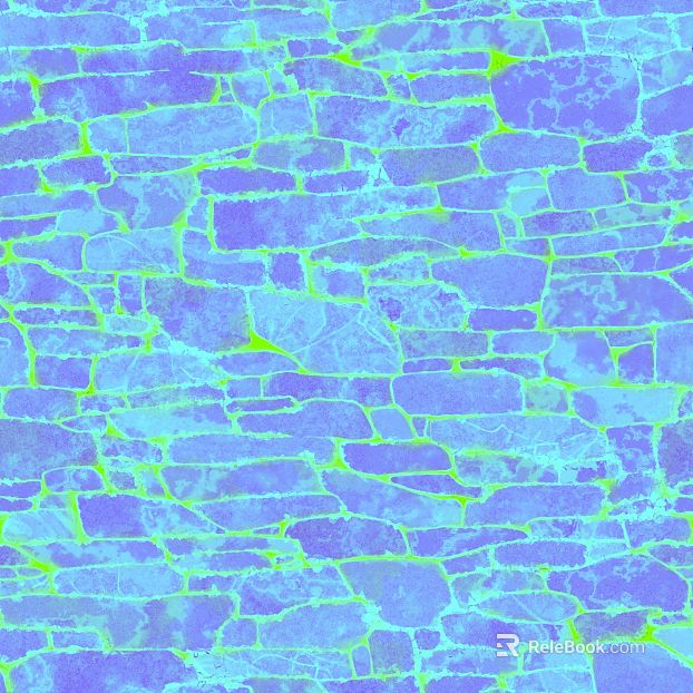 Blue-purple fluorescent crack culture stone wall surface texture
