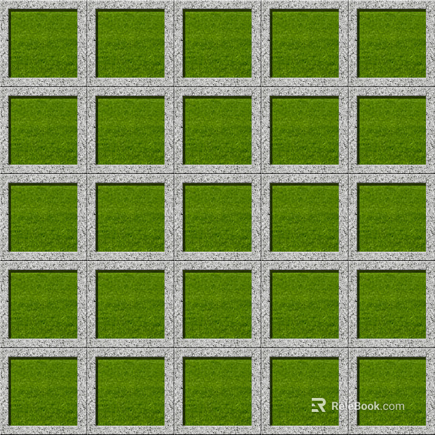 grass-planting brick texture