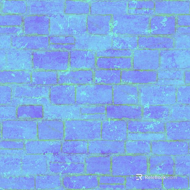 Purple blue art brick wall background wall texture