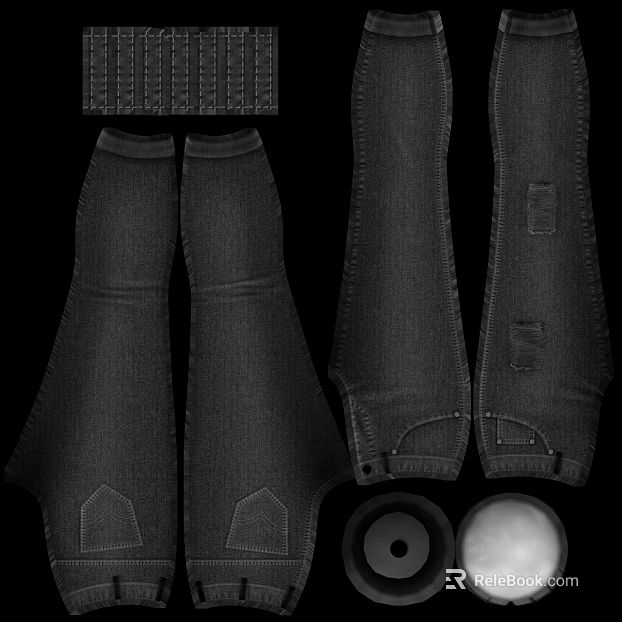 Dark gray denim apparel fabric texture