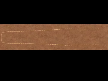 Brown Yellow Fine Grain Leather Furniture Soft Bag 3d model