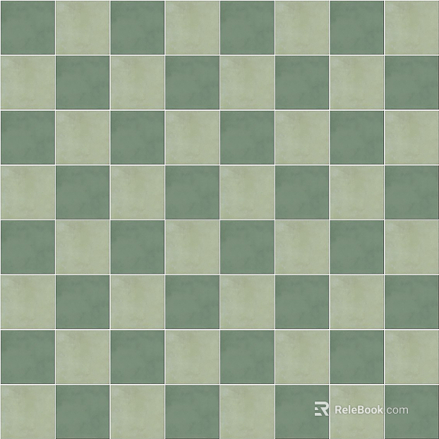 Modern French Cream Style Antique Green Mosaic Tile texture