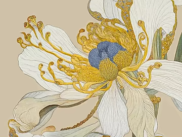 Chinese painting Flower painting texture (ID:ffaeh253364)