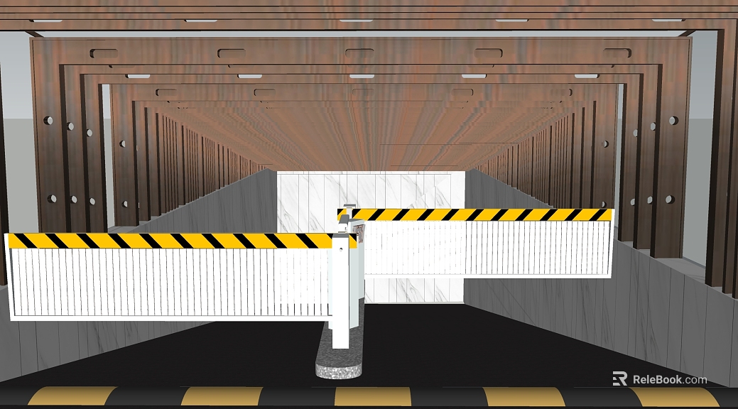 Dark Brown Wood Grain Road Gate Garage Entrance texture