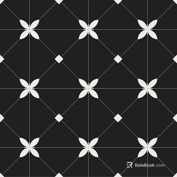 Retro black tiles texture