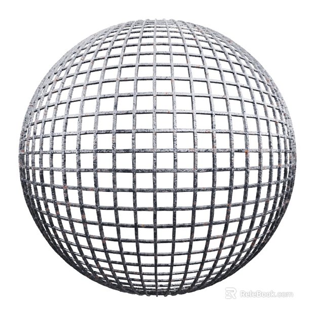 Metal mesh PBR texture