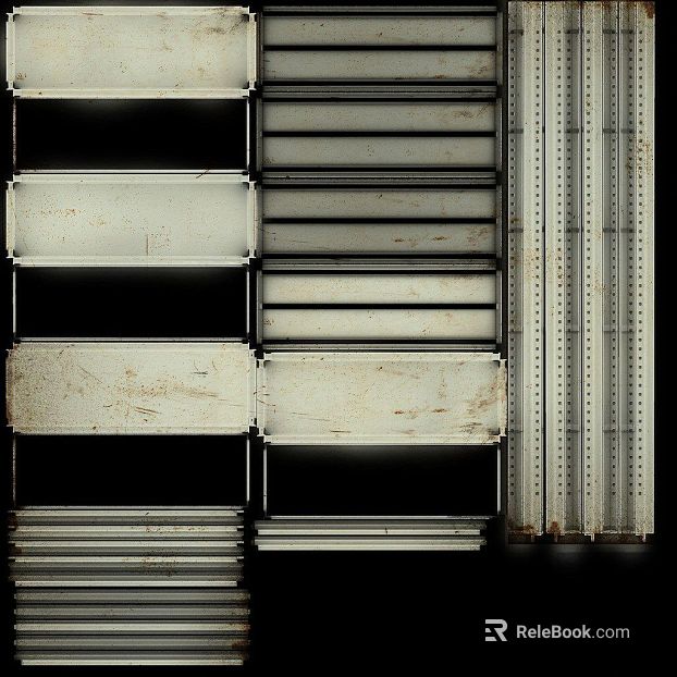 Do the old white metal components industrial wall texture
