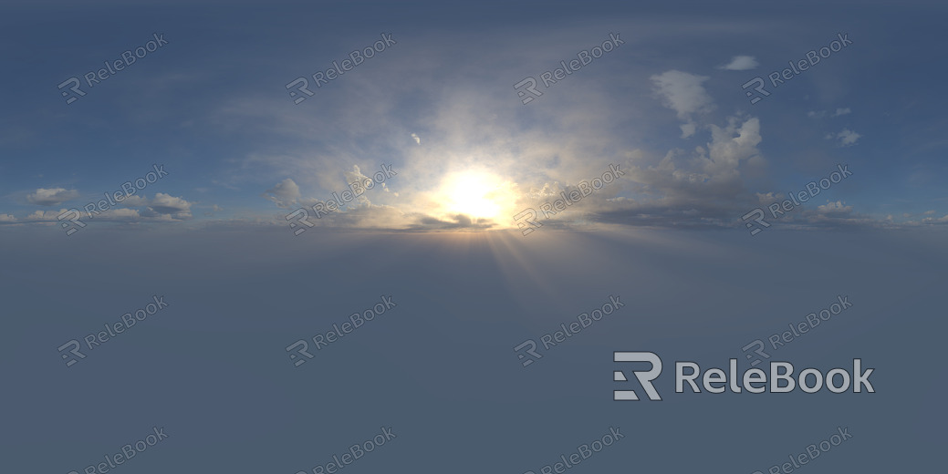 Sunrise Sunset Cloudy Blue Sky Landscape Landscape HDR texture