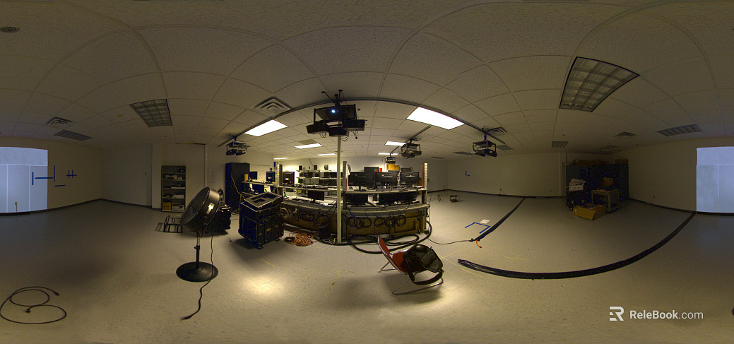 Indoor surveillance space HDR texture