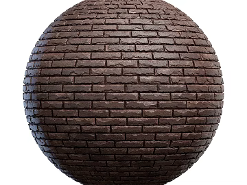 Brick wall PBR texture (ID:ffach017714)