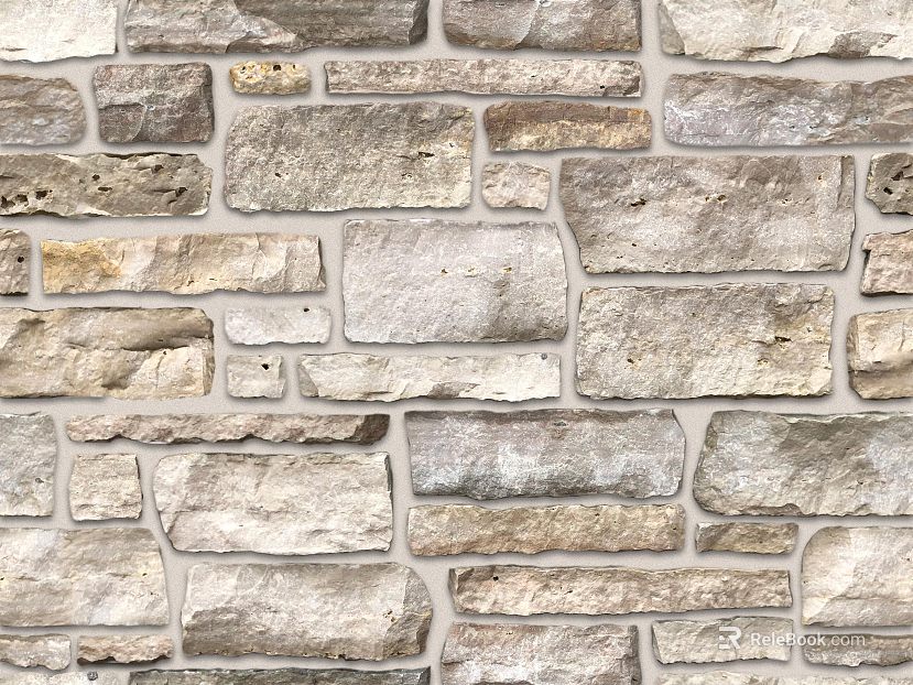 Light Gray Culture Stone Background Wall texture