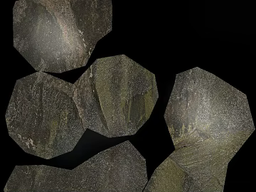Dark gray blue rubble courtyard pavement texture (ID:ffaeh005996)