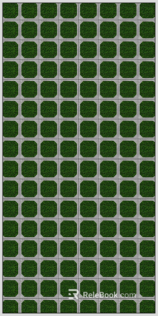 grass-planting brick texture