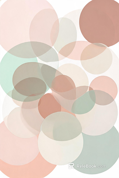 Morandi Color Abstract Round Decorative Painting texture