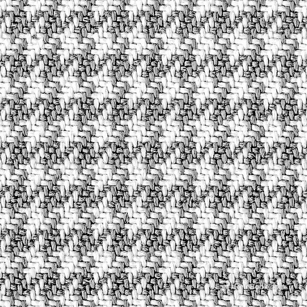 Black and white check woven soft fabric texture