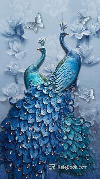 three-dimensional physical painting texture