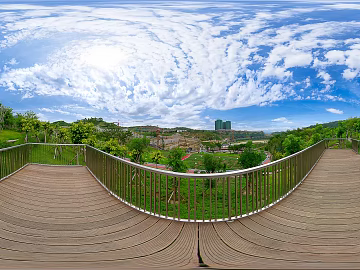 HDR ecological greening garden panorama texture (ID:ffach209503)