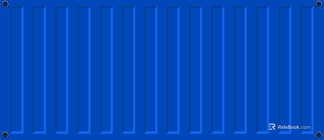 Blue metal container outer surface texture