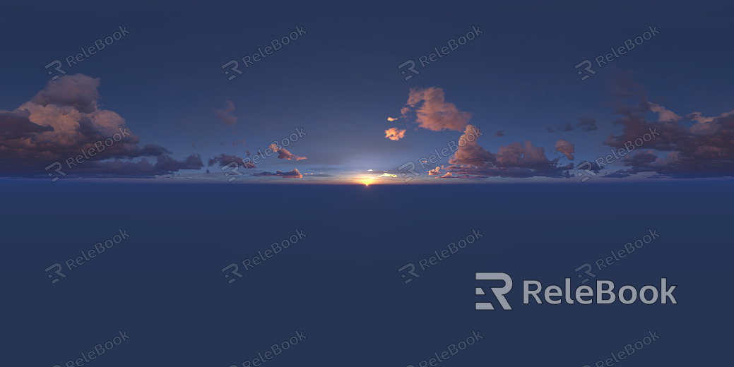 Sunrise Sunset Cloudy Blue Sky Landscape Landscape HDR texture