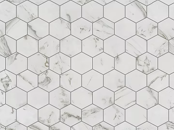 Hexagonal Tile Hexagonal Tile White Seamless texture (ID:ffajg38070)