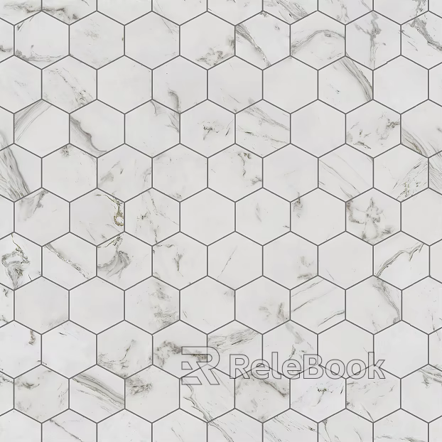 Hexagonal Tile Hexagonal Tile White Seamless texture