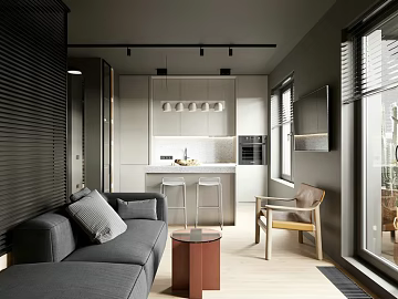 Modern Style Light Grey Home Decoration Guest Kitchen Space texture (ID:ffaeh909789)