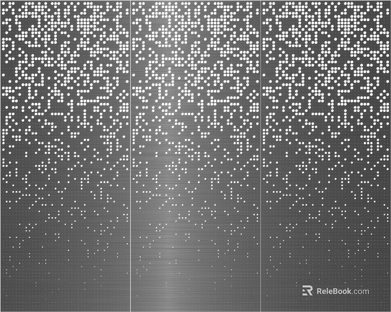 Black titanium gradient perforated aluminum plate texture
