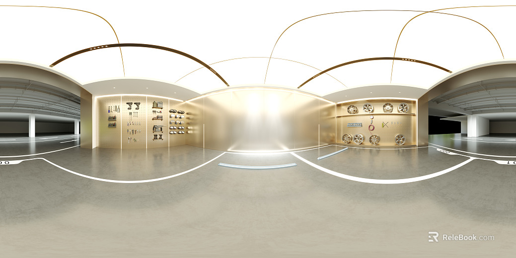 Hyundai Motor Showroom Private Garage texture