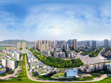 HDR urban ecological greening panorama texture (ID:ffach988203)