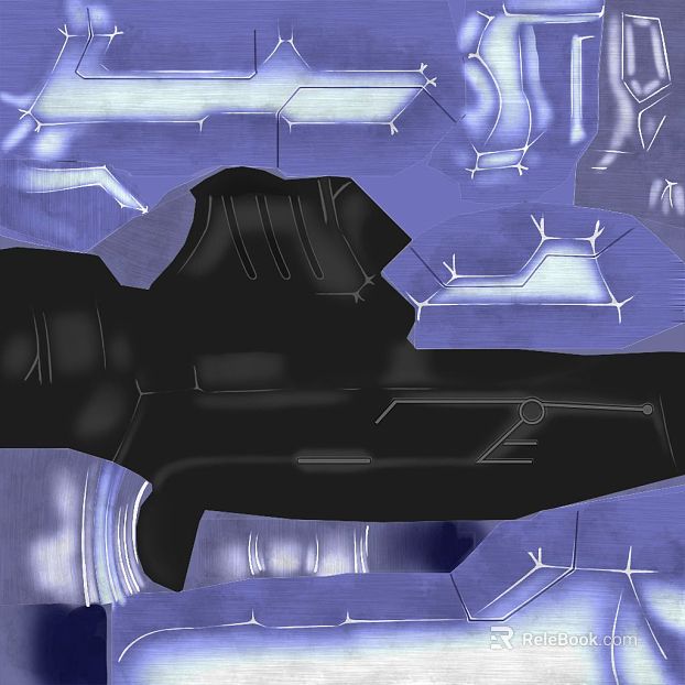 Technology wind blue black metal components texture