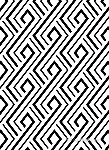 Black and white geometric pattern wallpaper background wall texture