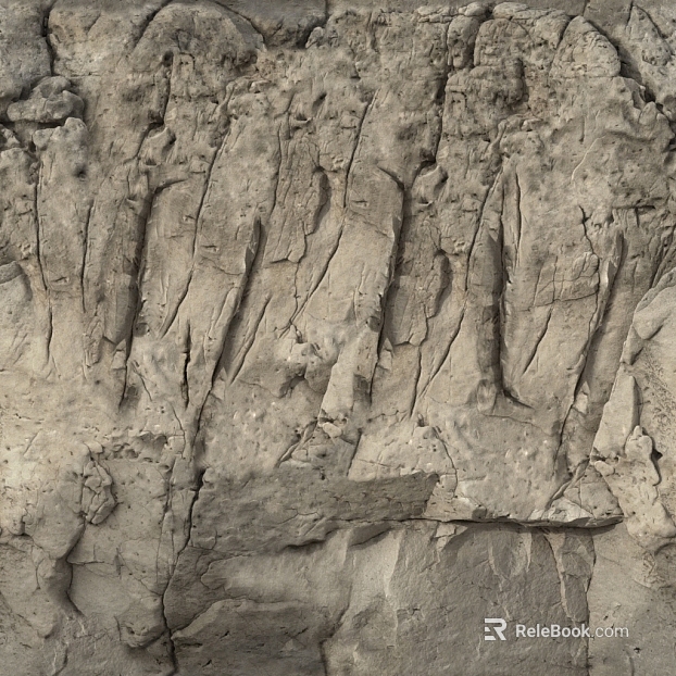 Light gray rock wall decoration texture