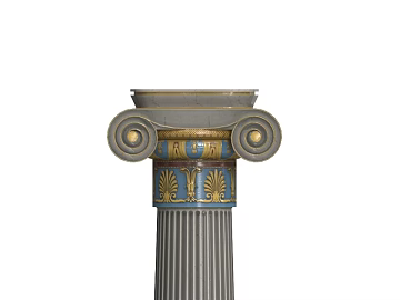 Gray blue gold European style stigma building component texture (ID:ffaeh224236)