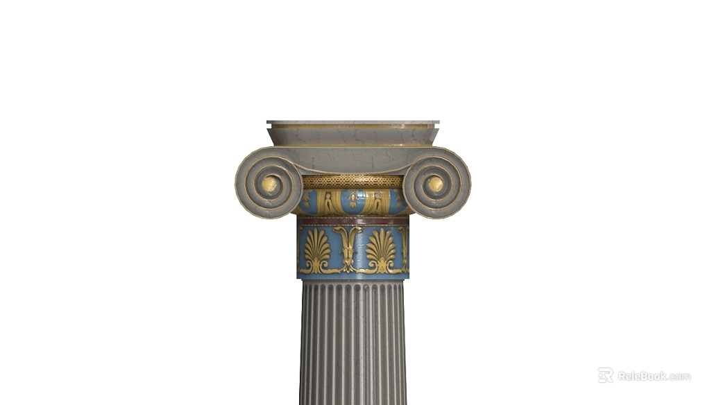 Gray blue gold European style stigma building component texture