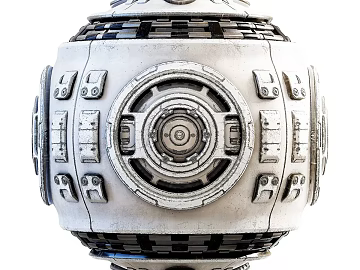 Space capsule PBR 3d model