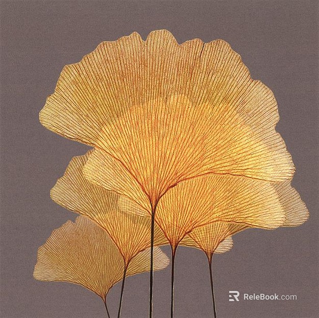 Plant painting texture