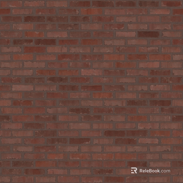Red-brown brick wall, building exterior wall texture