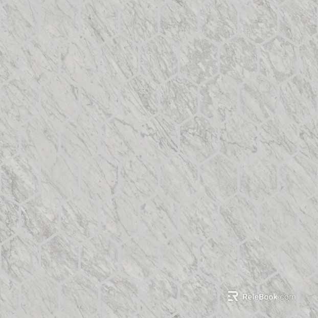 Light gray hexagonal marble tile for kitchen and bathroom wall texture