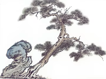 Ancient Tree Decorative Painting texture (ID:ffabf8526)