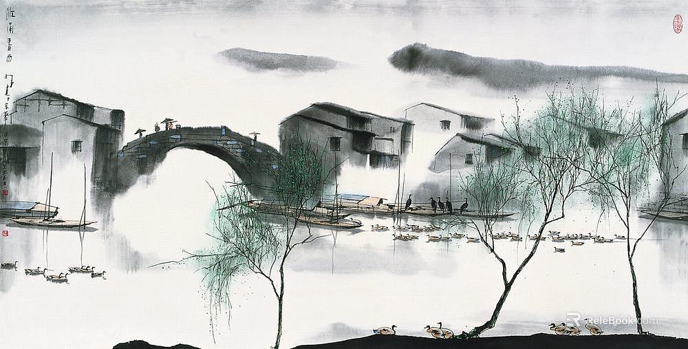 landscape painting texture