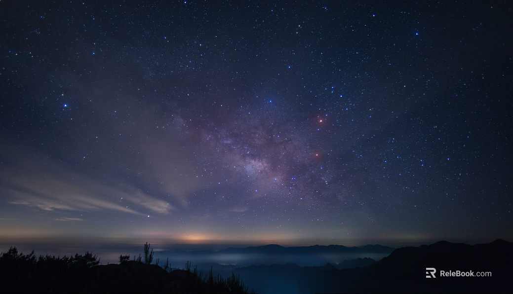 Night sky, starry sky, night view texture