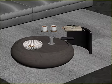 Deep Walnut Modern Living Room Coffee Table texture (ID:ffaeh108291)